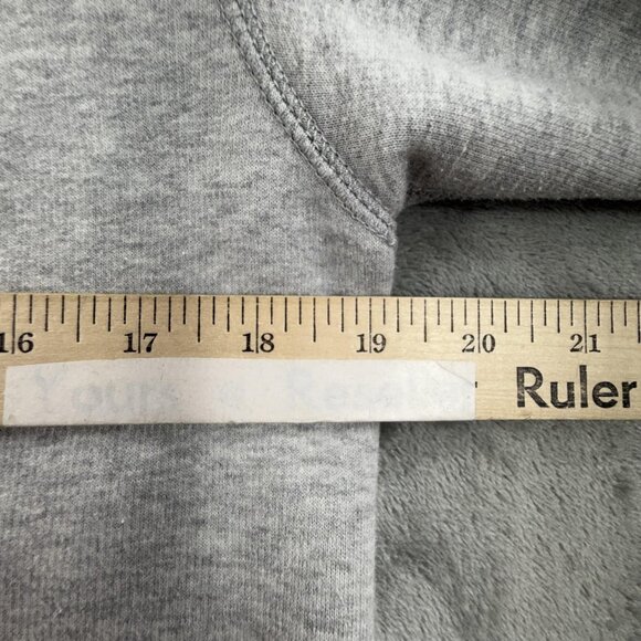 Polo Ralph Lauren Hoodie Women Large Gray Polo Sport Full Zip Fleece Logo RL Y2K - Picture 13 of 16